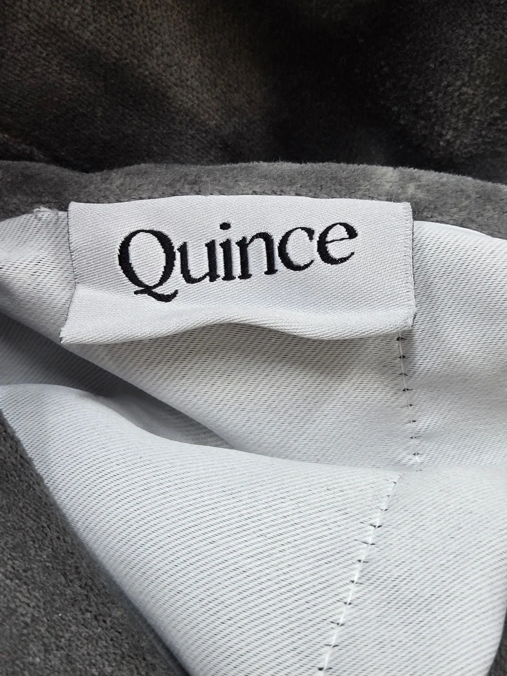 NWT QUINCE Set Of 2 48x96 Cotton Velvet True Blackout Curtains Slate 9239